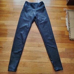 Express Black Zebra Pattern High Rise Leggings